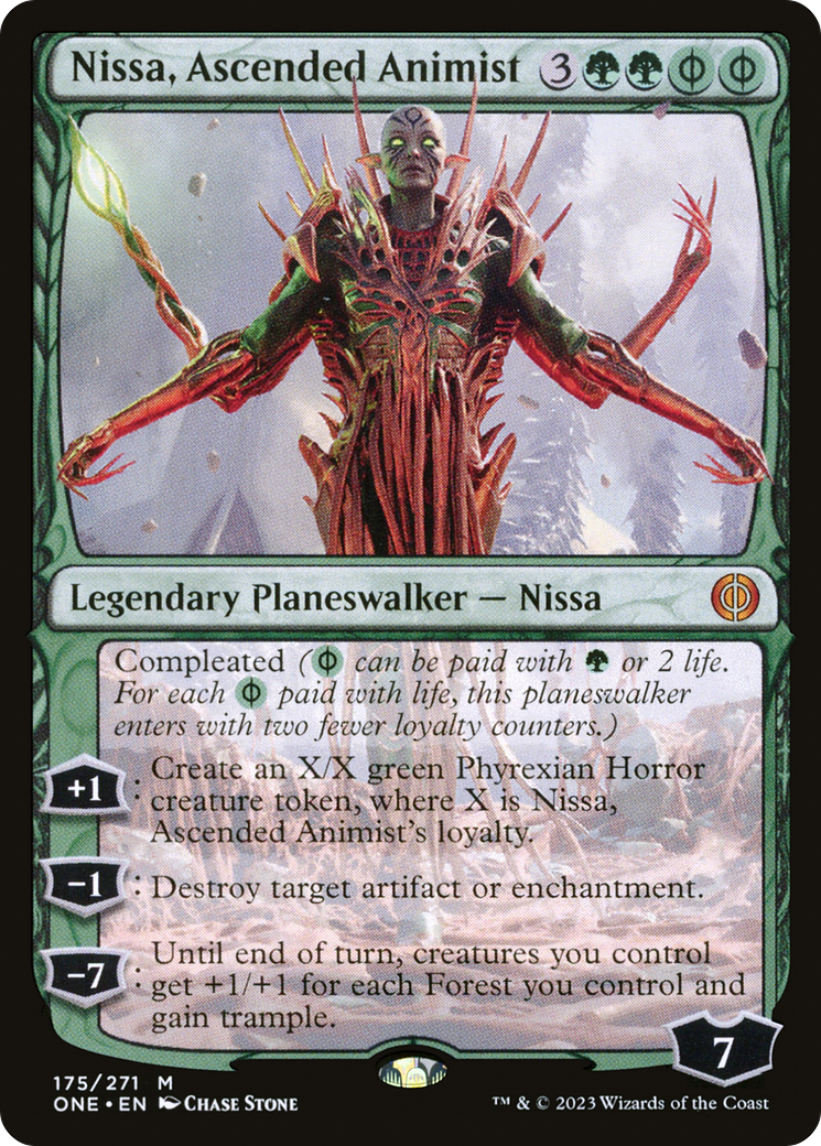 Nissa, Ascended Animist [Phyrexia: All Will Be One] [Foil]