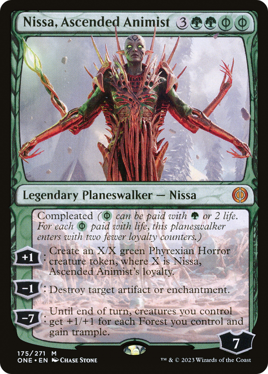 Nissa, Ascended Animist [Phyrexia: All Will Be One] [Foil]