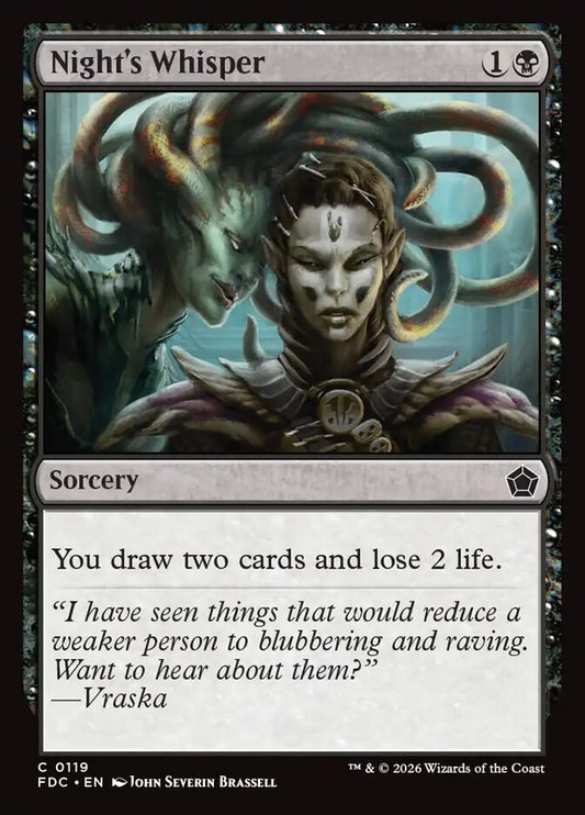 Night's Whisper [Foundations Commander]