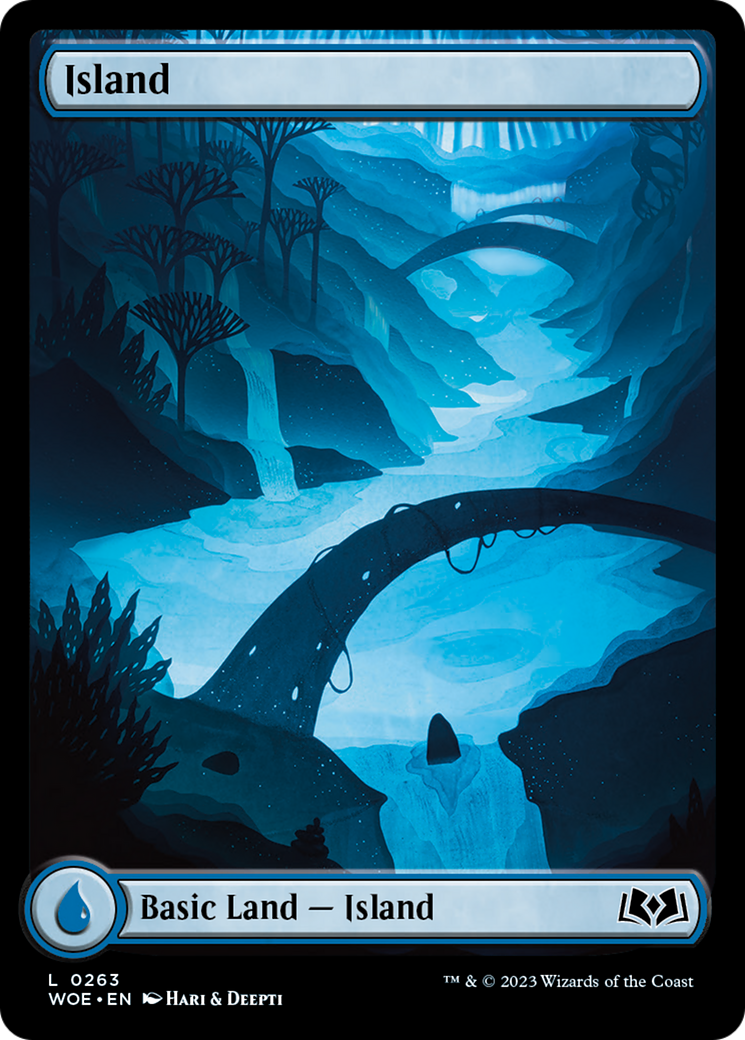 Island (263) (Full-Art) [Wilds of Eldraine] [Foil]