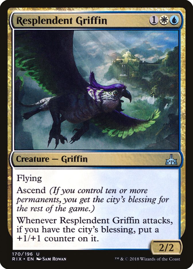 Resplendent Griffin [Rivals of Ixalan] [Foil]