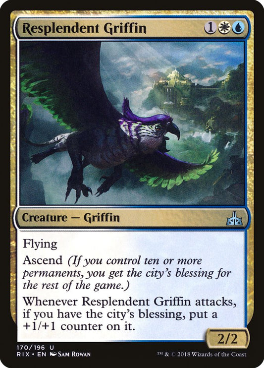 Resplendent Griffin [Rivals of Ixalan] [Foil]