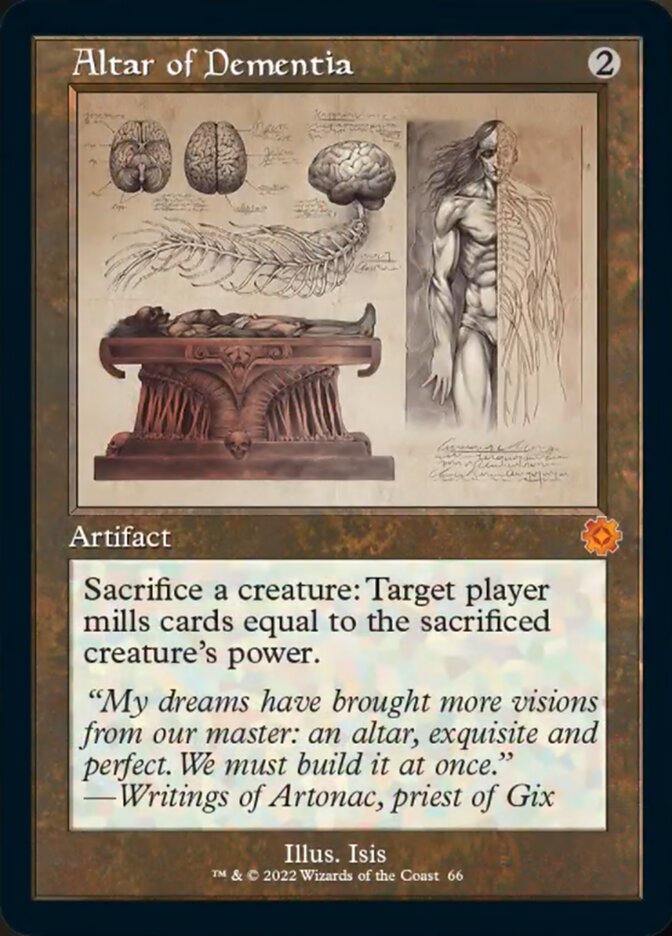 Altar of Dementia (Retro Schematic) [The Brothers' War Retro Artifacts] [Foil]