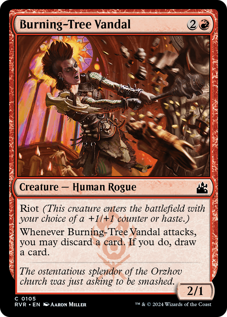 Burning-Tree Vandal [Ravnica Remastered] [Foil]