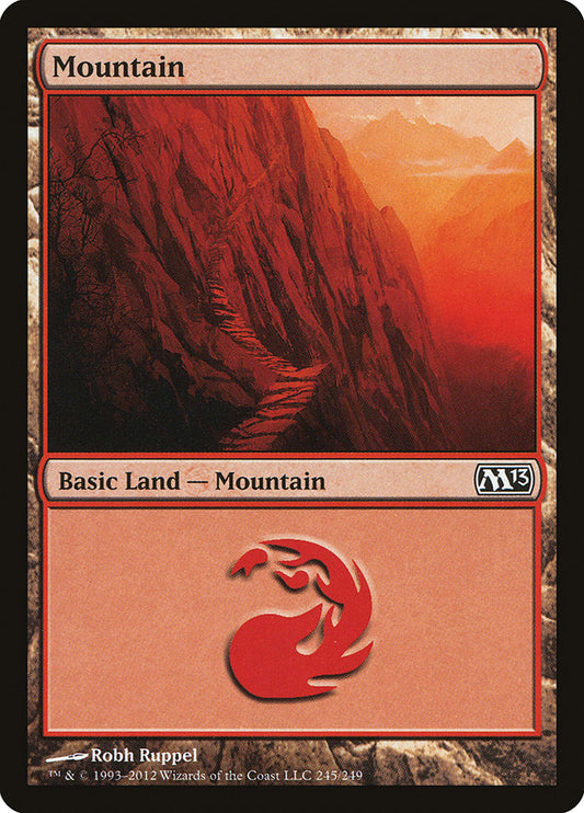 Mountain (245) [Core Set 2013] [Foil]
