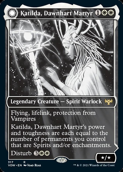Katilda, Dawnhart Martyr // Katilda's Rising Dawn (Showcase Eternal Night) [Innistrad: Crimson Vow] [Foil]