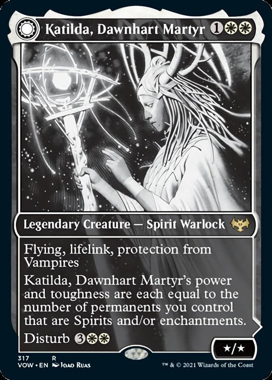 Katilda, Dawnhart Martyr // Katilda's Rising Dawn (Showcase Eternal Night) [Innistrad: Crimson Vow] [Foil]