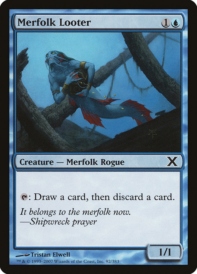 Merfolk Looter [Tenth Edition] [Foil]