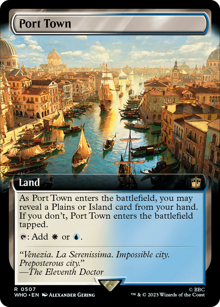 Port Town (Extended Art) [Doctor Who] [Foil]