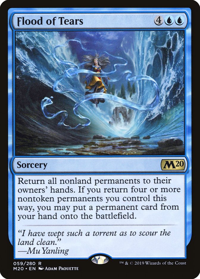 Flood of Tears [Core Set 2020] [Foil]