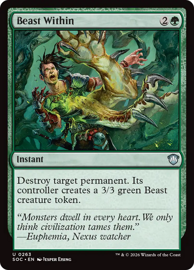 Beast Within [Secrets of Strixhaven Commander] [Foil]