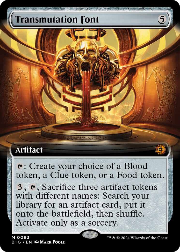 Transmutation Font (Extended Art) [Outlaws of Thunder Junction: The Big Score] [Foil]