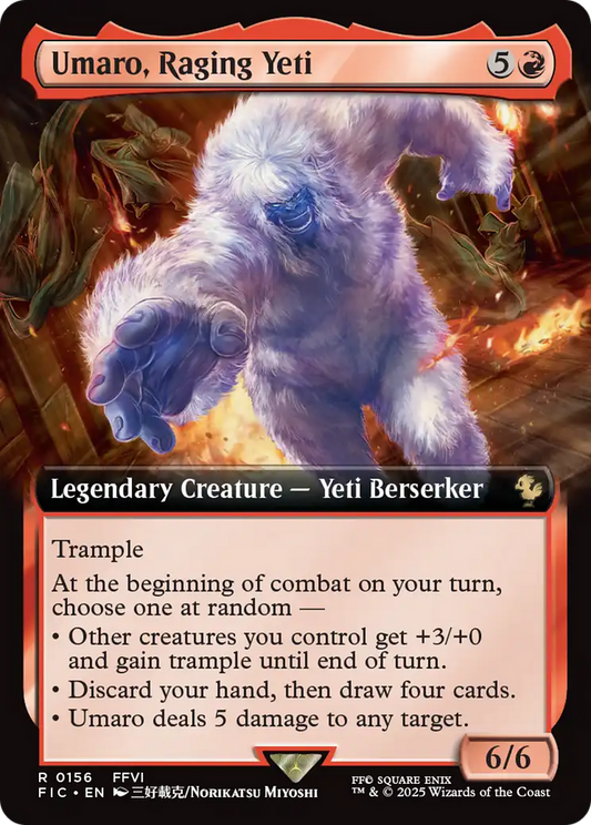 Umaro, Raging Yeti (Extended Art) [FINAL FANTASY Commander] [Foil]