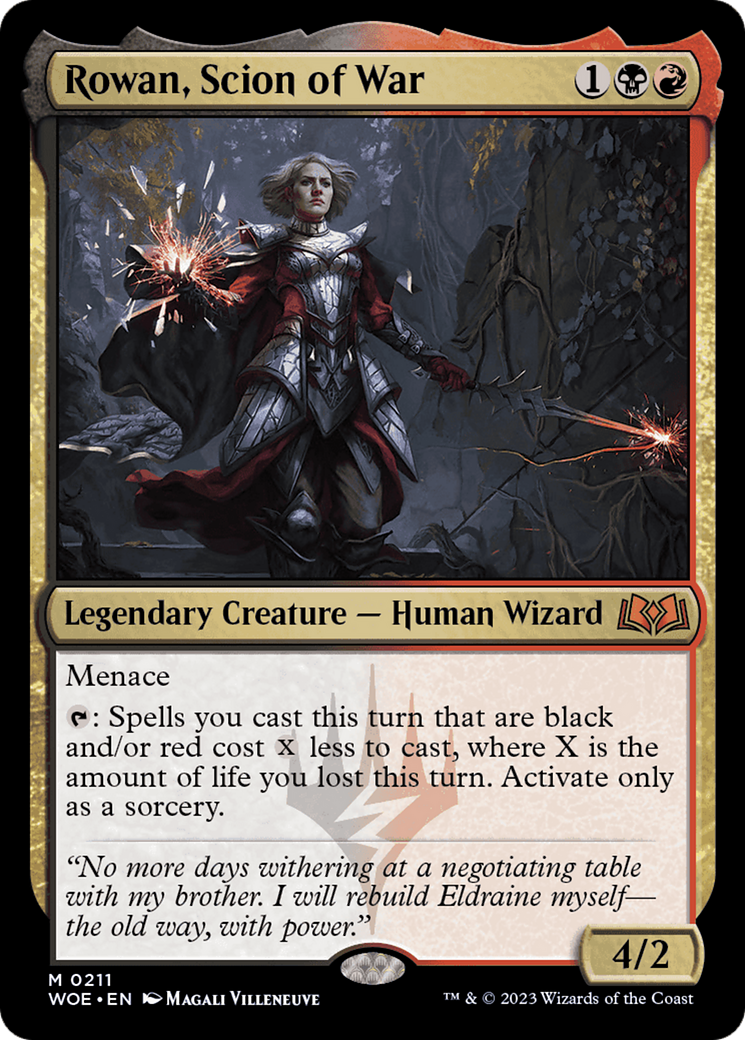 Rowan, Scion of War [Wilds of Eldraine] [Foil]