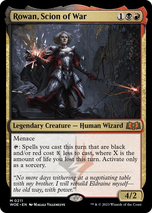 Rowan, Scion of War [Wilds of Eldraine] [Foil]