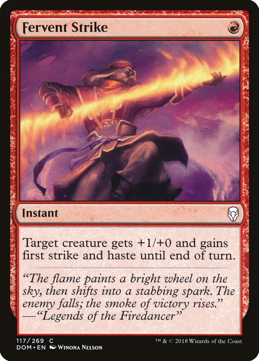Fervent Strike [Dominaria] [Foil]