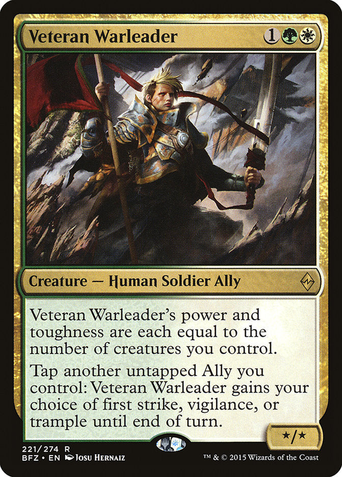 Veteran Warleader [Battle for Zendikar] [Foil]