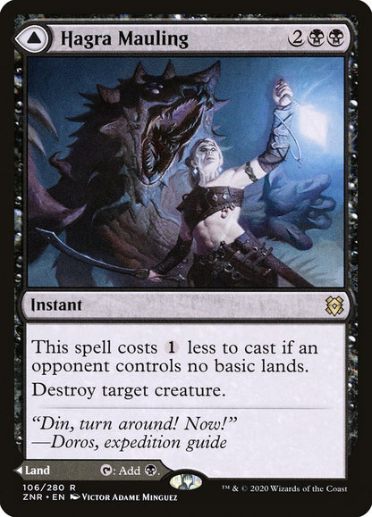 Hagra Mauling // Hagra Broodpit [Zendikar Rising] [Foil]