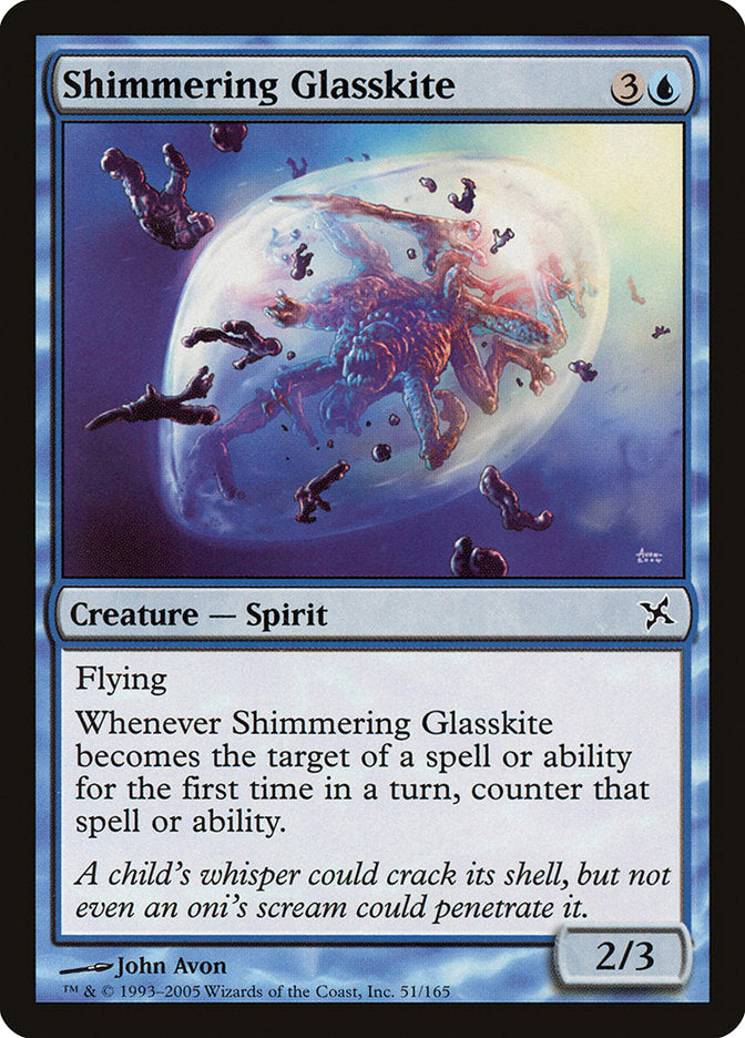 Shimmering Glasskite [Betrayers of Kamigawa] [Foil]