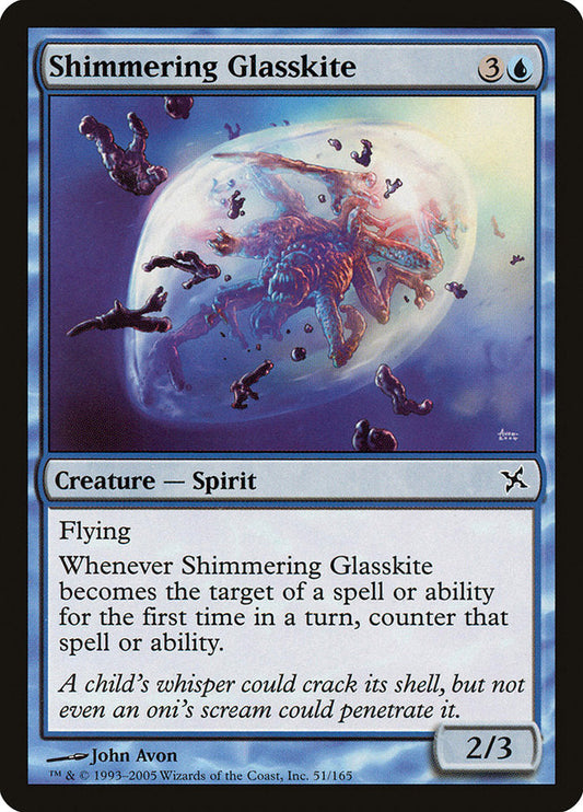 Shimmering Glasskite [Betrayers of Kamigawa] [Foil]
