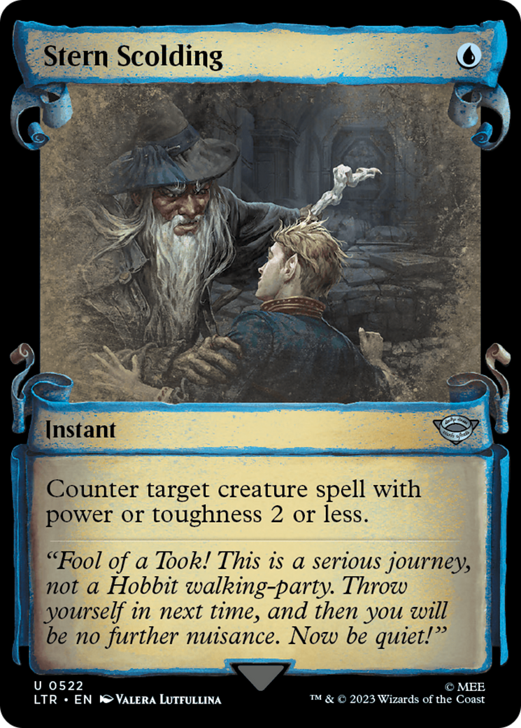 Stern Scolding [The Lord of the Rings: Tales of Middle-Earth Showcase Scrolls] [Foil]