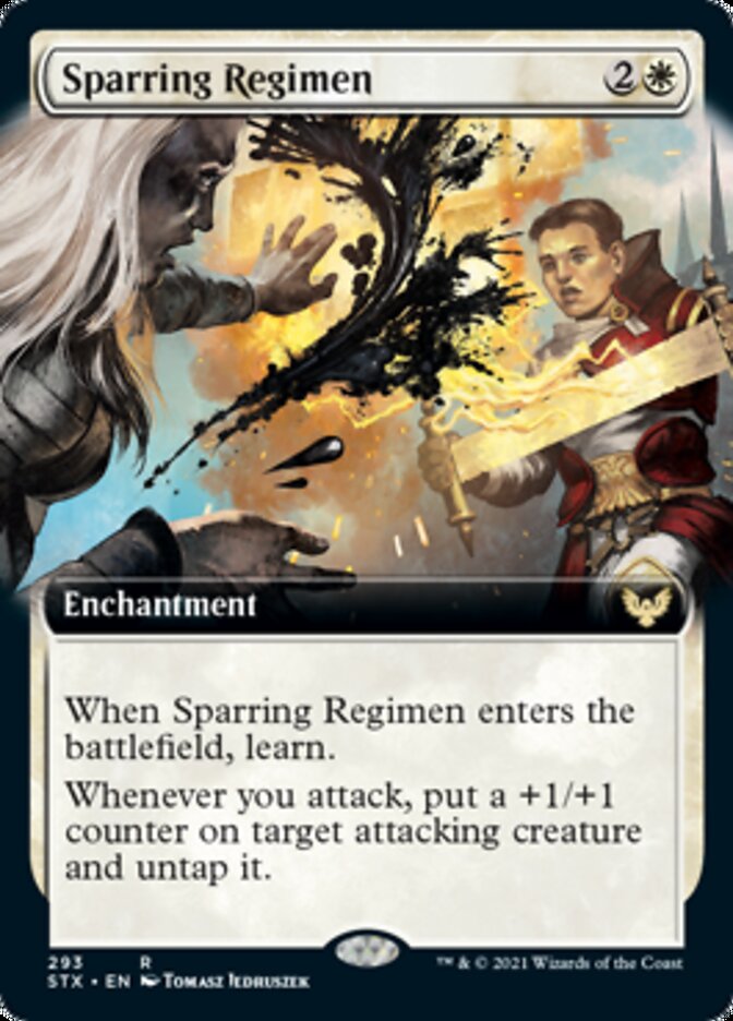 Sparring Regimen (Extended Art) [Strixhaven: School of Mages] [Foil]