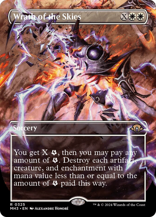 Wrath of the Skies (Borderless) [Modern Horizons 3] [Foil]