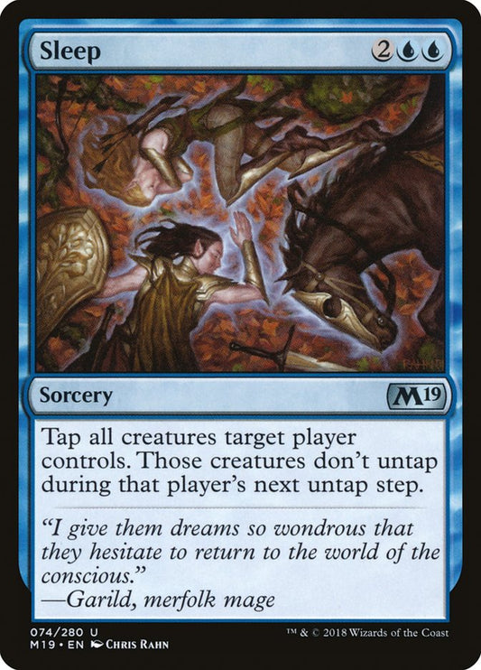 Sleep [Core Set 2019] [Foil]