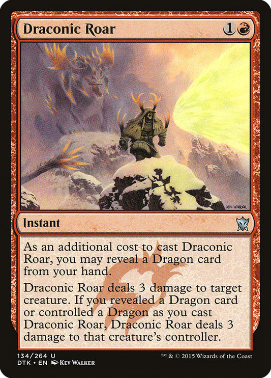 Draconic Roar [Dragons of Tarkir] [Foil]