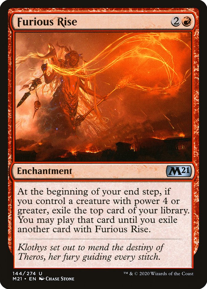 Furious Rise [Core Set 2021] [Foil]