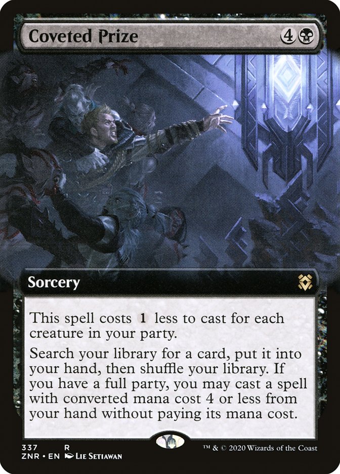 Coveted Prize (Extended Art) [Zendikar Rising] [Foil]