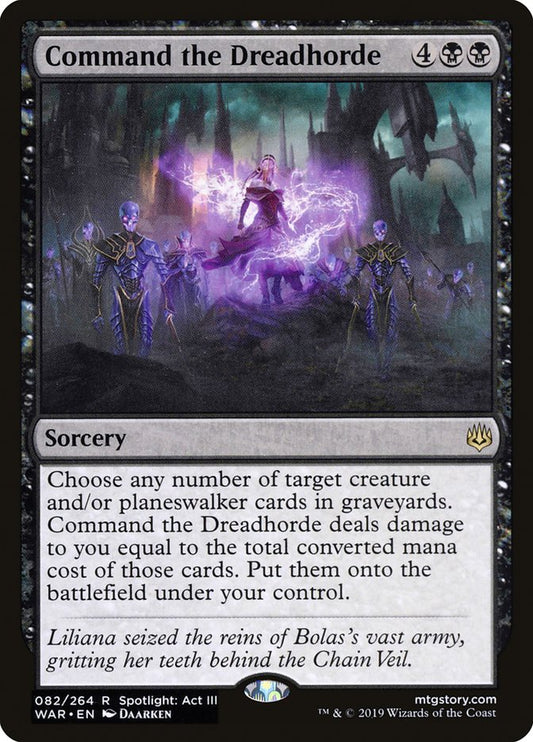 Command the Dreadhorde [War of the Spark] [Foil]