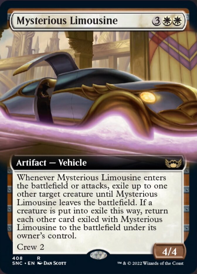 Mysterious Limousine (Extended Art) [Streets of New Capenna] [Foil]