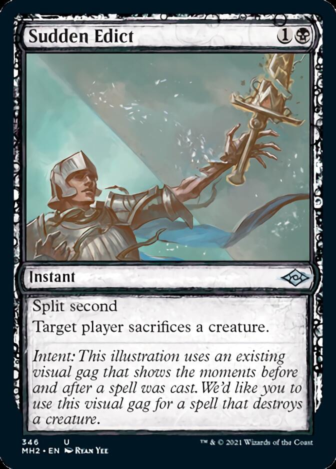 Sudden Edict (Sketch) [Modern Horizons 2] [Foil]