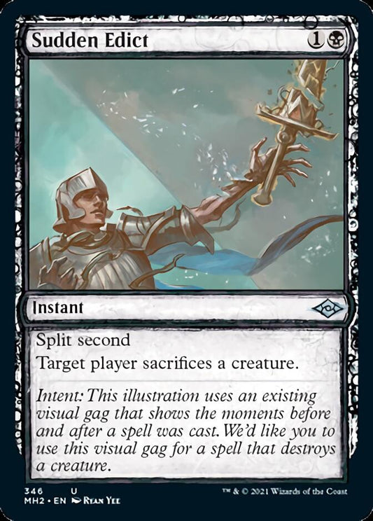Sudden Edict (Sketch) [Modern Horizons 2] [Foil]