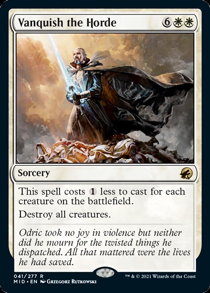 Vanquish the Horde [Innistrad: Midnight Hunt] [Foil]