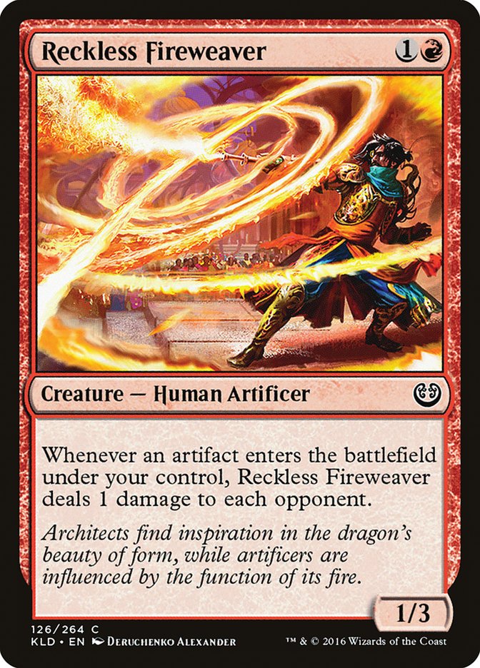 Reckless Fireweaver [Kaladesh] [Foil]