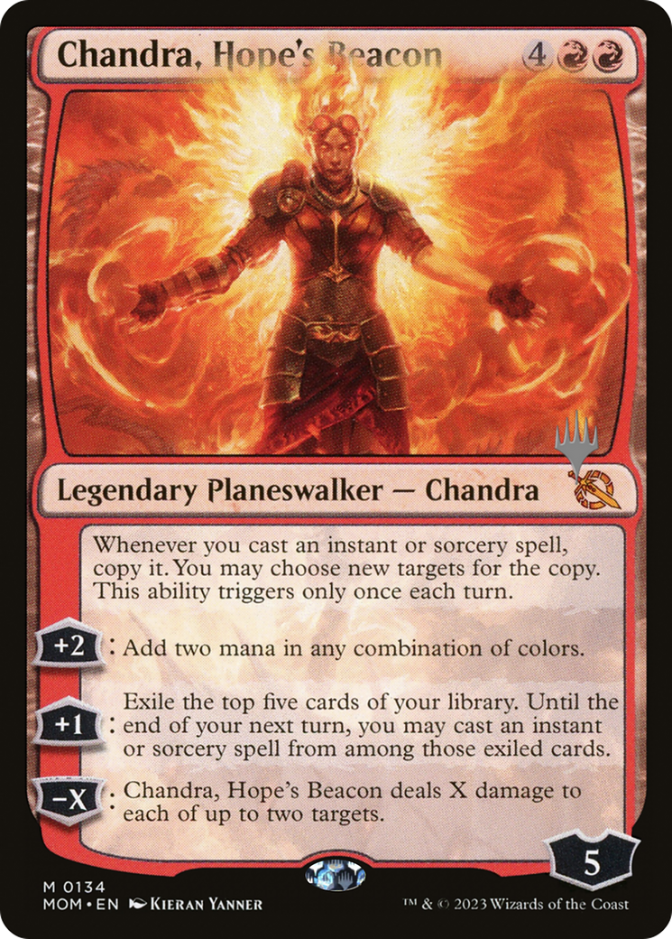 Chandra, Hope's Beacon (Promo Pack) [March of the Machine Promos] [Foil]