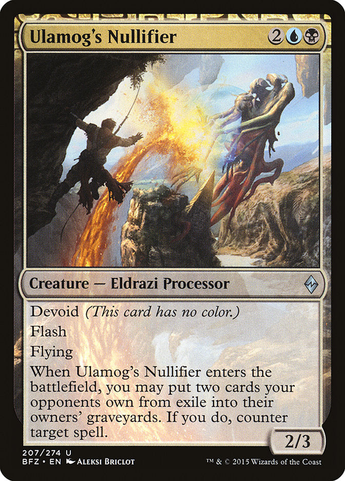 Ulamog's Nullifier [Battle for Zendikar] [Foil]