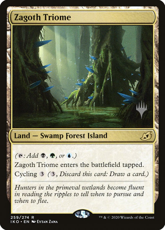 Zagoth Triome (Promo Pack) [Ikoria: Lair of Behemoths Promos] [Foil]