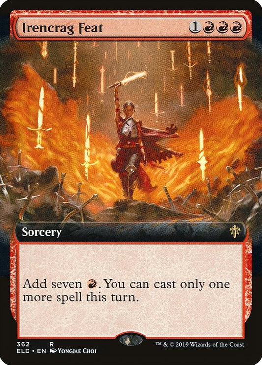 Irencrag Feat (Extended Art) [Throne of Eldraine] [Foil]