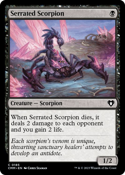 Serrated Scorpion [Commander Masters] [Foil]