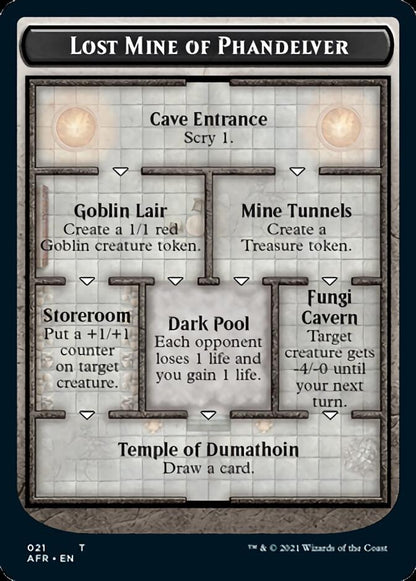 Lost Mine of Phandelver // Skeleton Double-Sided Token [Dungeons & Dragons: Adventures in the Forgotten Realms Tokens] [Foil]
