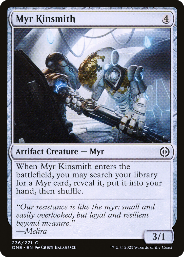 Myr Kinsmith [Phyrexia: All Will Be One] [Foil]
