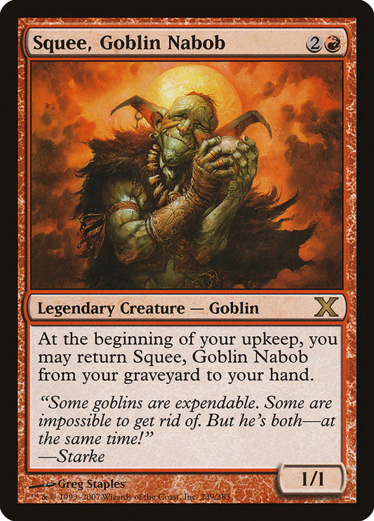 Squee, Goblin Nabob [Tenth Edition] [Foil]