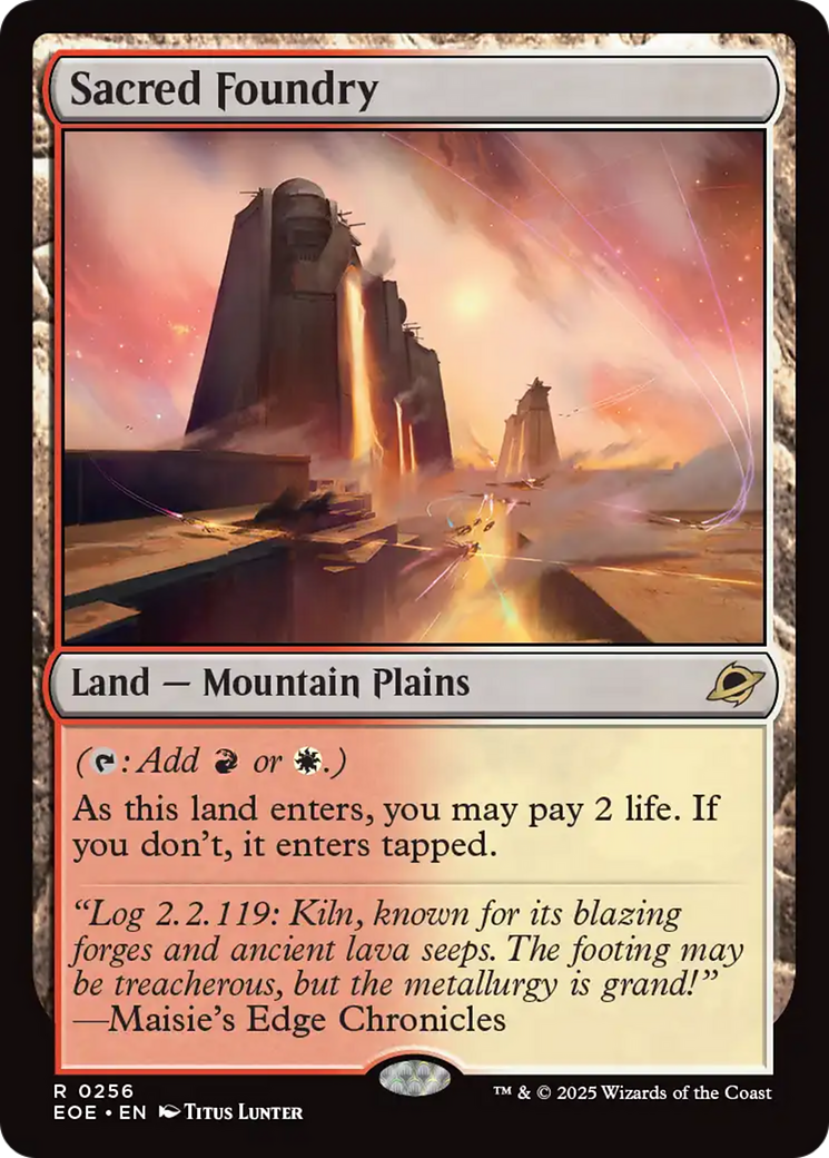 Sacred Foundry [Edge of Eternities] [Foil]