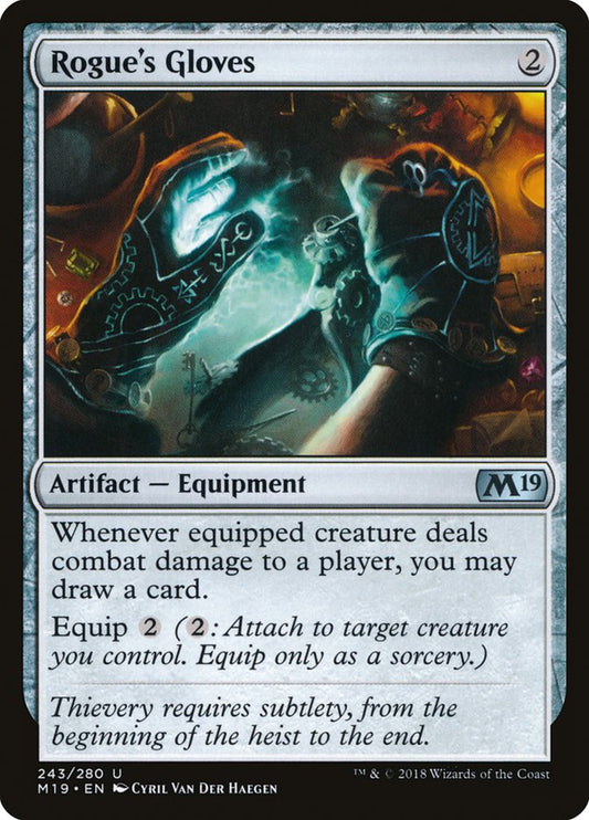 Rogue's Gloves [Core Set 2019] [Foil]