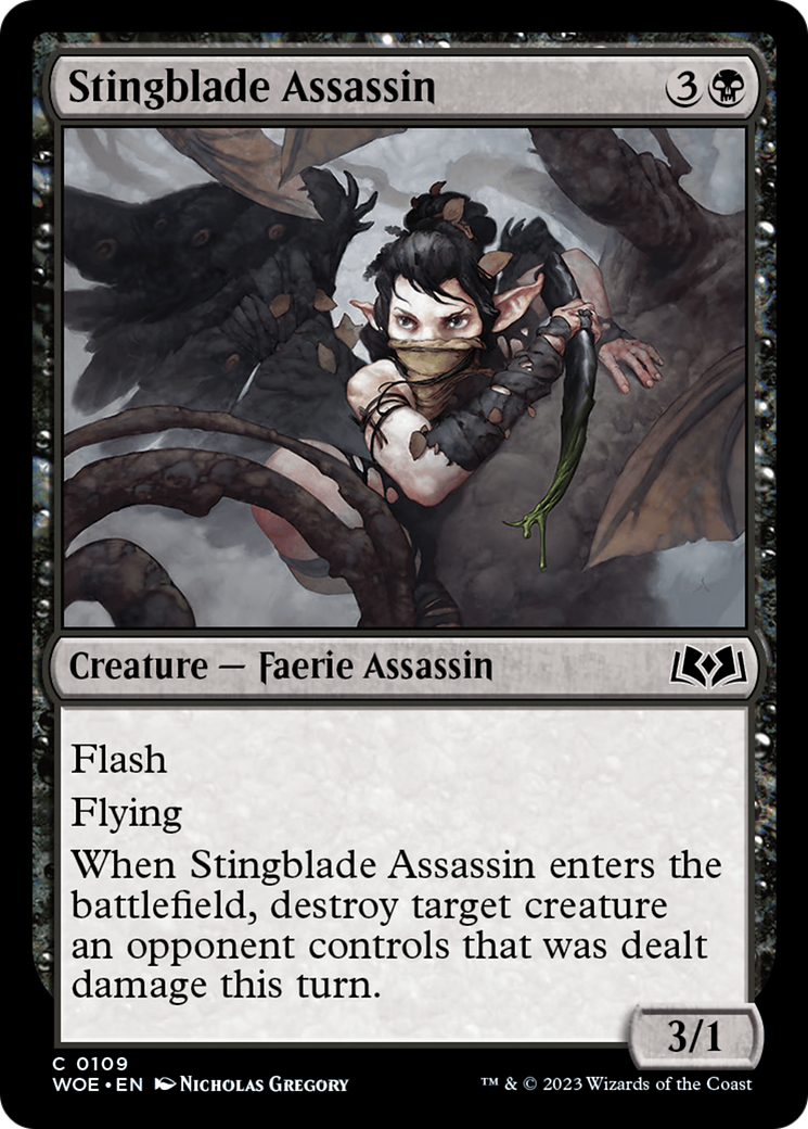 Stingblade Assassin [Wilds of Eldraine] [Foil]