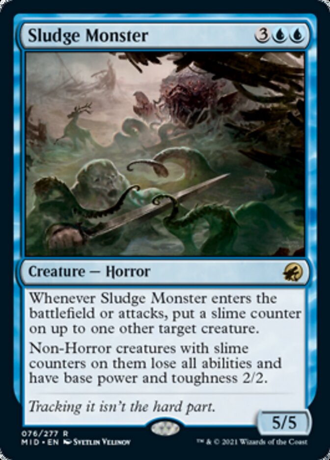 Sludge Monster [Innistrad: Midnight Hunt] [Foil]