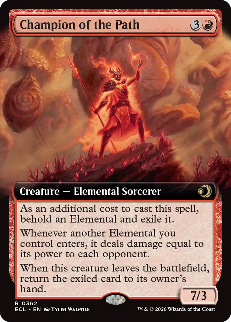 Champion of the Path (Extended Art) [Lorwyn Eclipsed] [Foil]